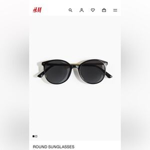 NWT H&M Classic Cat Eye Black Sunglasses.